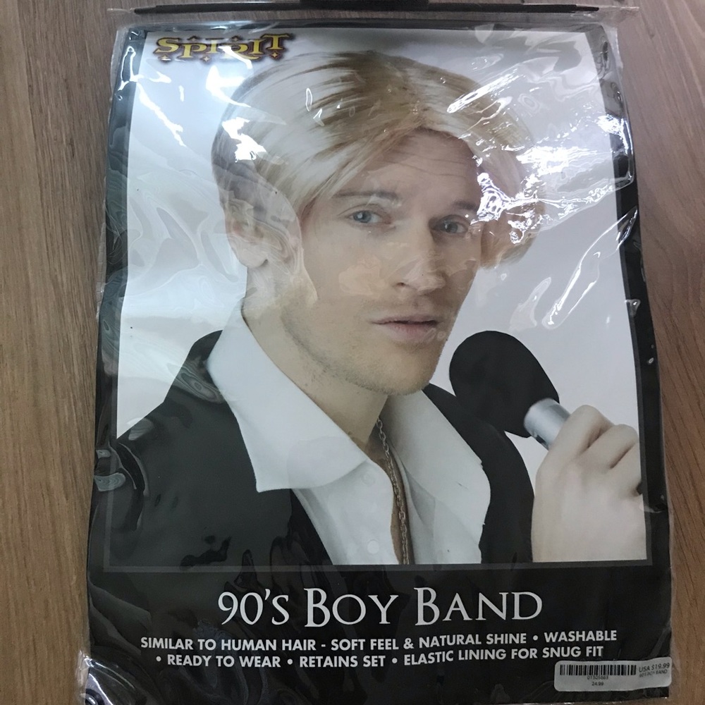 Men’s blonde wig